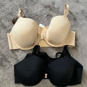 (2) SOMA VANISHING 360 Perfect Coverage Front Close Bra